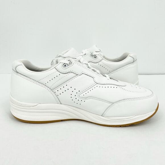 SAS Mens Journey II Sneakers US 14.5 Wide White Leather Athletic NIB